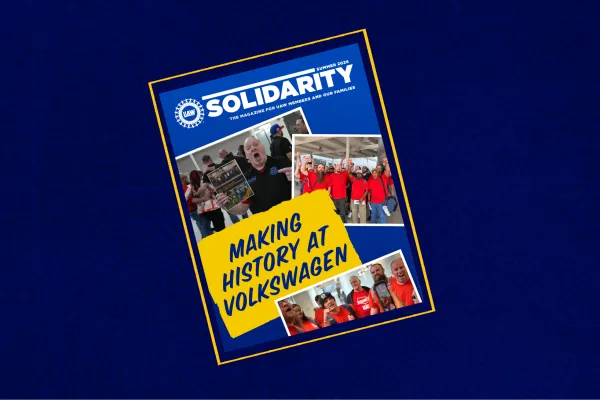 Summer 2026 UAW Solidarity Magazine Cover