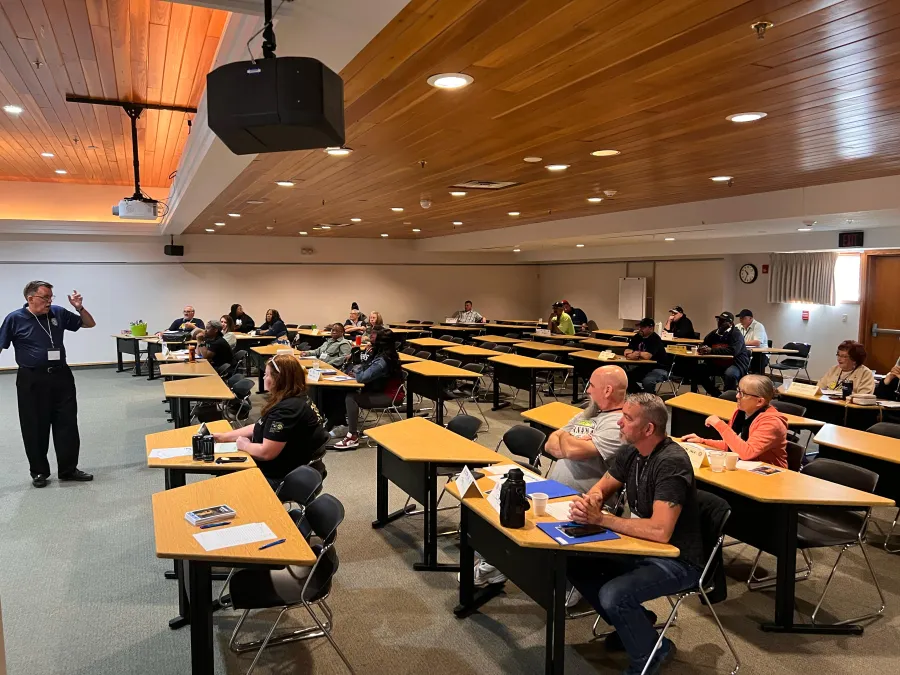 Facilitating a workshop at Black Lake