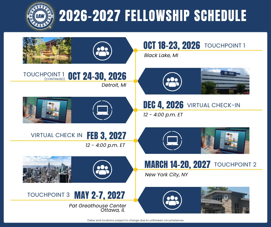 2026-27 Fellowship Touchpoint Schedule