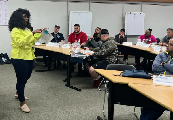 LUDL facilitating a class at Black Lake